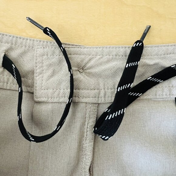 Hang Ten Men's Beige Shorts Size 40 Flat Front Zip Drawstring Waist Pockets - Picture 8 of 13